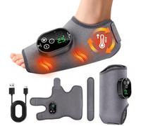 Foot Massager with Heat and Vibration, Cordless Foot Massagers for Pain and Circulation, 6 Heat & 3 Vibration & 3-Speed Timer Settings, for Foot Heel Arch Ankle Calf & Arm, 1Pcs