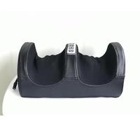 Foot Massager with Heating - Electric Foot and Leg Massager with Shiatsu Rollers with Remote Control and Timer for Relaxation and Pain Relief (red/Gold/Black) (Black)