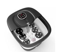 Foot Massager with Hot Tub, 2025 Upgraded Foot Tub with Circulating Heat, Motorized Shiatsu Massage Balls, Foot Soaking Tub for Wave Pedicure, Remote Control,