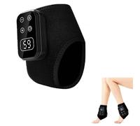 Foot Massagers for Pain and Circulation, 3 in 1 Heated Foot Massager, Rechargeable Ankle and Heel Massager Pad, Portable Cordless Foot Massager with 5 Massage Modes and 6 Heat Levels (Black)