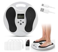 Foot Massagers for Pain and Circulation Rechargeable, Cordless Foot Circulation Machine, Portability EMS Foot Massager for Pain Relief, Neuropathy, Plantar Fasciitis, Improve Sleep, Gift