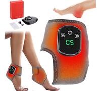 Foot Massagers for Pain and Circulation,Triple Method Foot Cordless Ankle Massager,3 Mode and 5 Heat Level,Rechargeable Heated Ankle Support Pain Relief Recovery,Gifts for Women Men Mum Dad (Grey)