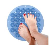 Foot Mat for the Shower, Silicone Massage Pad for the Feet, Silicone Shower Mat with Suction Cups for Foot , for Back, Dead Skin, Men, Women, Children, Father, Mother