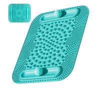 Foot Mat, Reflexology Massage Pad, 5-Zone Stimulation Mat, 50.5x42.5cm, Double Ball Leg Tracks, Compact Size for Circulation Recovery Home Gym Relaxation Adaptable and Professional