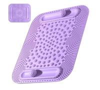 Foot Mat, Reflexology Massage Pad, 5-Zone Stimulation Mat, 50.5x42.5cm, Double Ball Leg Tracks, Compact Size for Circulation Recovery Home Gym Relaxation Adaptable and Professional