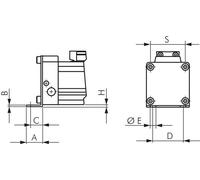 Foot Mount 18 mm Rodless
