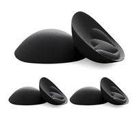 FOOT OF THE TREE Super Thick Bra Pads Inserts 3 Pairs Removable Breast Enhancers Push Up Bra Cups Paddings, Black-4cm, Large