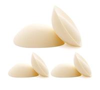 FOOT OF THE TREE Super Thick Bra Pads Inserts 3 Pairs Removable Breast Enhancers Push Up Bra Cups Paddings, Beige-6cm, X-Large