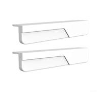 Foot operated silicone handles for cabinets and drawers, designed to improve convenience by allowing noncontact opening without bending down (White)