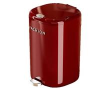 Foot-operated Waste Bin 16-Litre Plastic Kitchen Waste Bin with Anti-odour Lid and Stainless Steel Foot Pedal Suitable for Living Room, Kitchen Food Waste and Bathroom Miscellaneous Items red