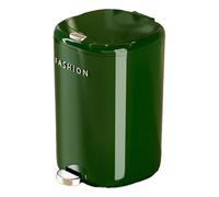 Foot-operated Waste Bin 16-Litre Plastic Kitchen Waste Bin with Anti-odour Lid and Stainless Steel Foot Pedal Suitable for Living Room, Kitchen Food Waste and Bathroom Miscellaneous Items green