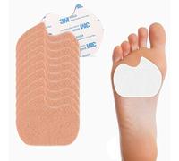 Foot Pads for Dancer Self Adhesive Sesamoiditis Pads for Pain Felt Forefoot Cushion Foot Cushion for Men & Women Dancing Running Heel for Women Pain Relief (Beige,20 Pieces)