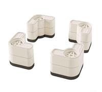 Foot Pads for Washing Machines Adjustable Height, Anti Slip and Anti Vibration Solutions (White 2)