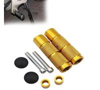 Foot Pedal Aluminum M8 Footrests Foot Pegs For H-ONDA For Kawasaki For Suzuki Motorbike CNC Scooter Pedals Universal(Yellow)