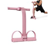 Foot Pedal Elastic Band | Resistance Band With Handles For Full Body Workout | Exercise Stretching Trainer For Legs, Arms, Waist & Abs | Portable Home Gym Fitness Equipment