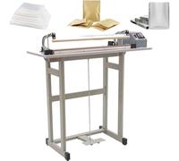 Foot Pedal Heat Sealing Machine, 2-in-1 Plastic Bag Sealer with Fast Heating for Industrial, Commercial, and Home Use
