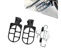 Foot Pedal Motorbike Universal Accessories For Y-AMAHA PW50 PW80 TW200 For H-ONDA CRF50 CRF70 CRF80 CRF100F Foot Pegs Rests Footpegs(Black- Silver)