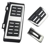 Foot Pedal Pad Covers For Skoda For KAMIQ For Combi For SCALA For Octavia For Rapid For Superb For Karoq 2017 2018 2019 2020 Stainless Steel Pedal Cover Gas Brake Pedals(AT With Rest Pedal)