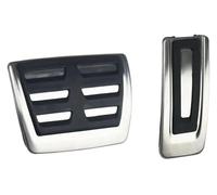 Foot Pedal Pad Covers For Skoda For KAMIQ For Combi For SCALA For Octavia For Rapid For Superb For Karoq 2017 2018 2019 2020 Stainless Steel Pedal Cover Gas Brake Pedals(AT)
