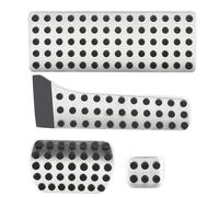 Foot Pedal Pads Set For Benz C E S For GLK For SLK For CLS For SL-Class Stainless Steel Car Rest Pedal Pads Accelerator Brake Footrest Pad Accessories