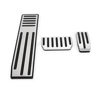 Foot Pedal Pads Set for Model S Model X, Accelerator Brake Footrest Pads Stainless Steel Rubber Non Slip Pedal Covers Accessories