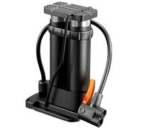 Foot Pedal Portable Pump with Gauge High Pressure Electric Motorcycle Pump for bicycle(Double Cylinder)