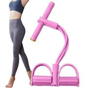 Foot Pedal Resistance Band - 0.78 Inches Elastic Ropes for Full Body Training, Home Gym Exercise with Sit-Up Assistance, Fitness Equipment for Arms, Shoulders, Legs, and Core