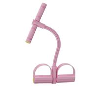 Foot Pedal Resistance Band - 4 Tube Exercise Elastic Pedal Band for Full Body Workout, Strengthening Legs, Abs, Arms with Sit-Up Function, Shoulder Toning for Home Gym, Yoga, Pilates, Adults