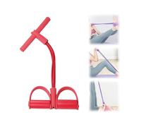 Foot Pedal Resistance Band, 4 Tubes Adjustable Pedal Ankle Puller, Stretch Exercise Resistance Bands with Handle, Multifunctional Pilates Sit Up Exercise Equipment Fitness, for Men & Women