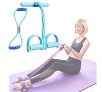 Foot Pedal Resistance Band,6-Tube Resistance Bands with Handle,Sit Up Exercise Equipment for Legs Fitness Arm Leg Slimming Training,Multifunction Resistances Training for Home Gym Yoga (G)