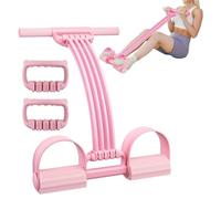 Foot Pedal Resistance Band 8-Tube Adjustable Multifunctional Latex Band