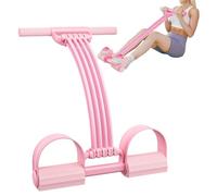 Foot Pedal Resistance Band - Multifunctional Eight Tube Latex Adjustable Tension, Padded Handle, Natural Rubber Elasticity, Non-Slip Brackets, Trainer, Seat Assistant, Compact S