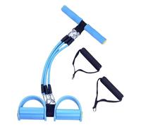 Foot Pedal Resistance Band - Three Tube Pull Rope with Handle Resistance Bands for Stretching | For Pilates Exercises, Physical Strength, Fitness Centre and Sit-Up Exercises