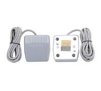 Foot Pedal Switch, Power Foot Switch, TFS-201 Gray Metal Base Foot Switch Electric Momentary Pedal Switch AC 250V 10A 1NO 1NC