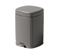 ＡＷＨＡＯ Foot Pedal Trash Can Hands Step on Trash Can Compact Size Home Waste Container, Dark Gray, 12L