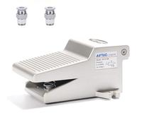 Foot pedal valve 3/2 way AirTac 3F210-08 1/4 PT Pneumatic Air Acting Type Controlled By Foot Normally Closed Switch Rubber Anti-slip 2 Position 3 Way
