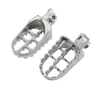 Foot Pedals For DL650 PW 80 TW200 Moto Dirt Pit Bike Motocross Modified Accessories Motorcycle Parts Foot Pegs Pedals Motorcycle Footrest(Silver)