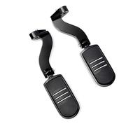 Foot Pedals Rests CNC Rear Passenger Footrest Mounting Kit Foot Pegs for Motorcycle Fits Harley Davidson CVO Road King FLHR Street Electra Glide Touring 93-24(Silver)