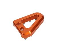 Foot Pedals Rests For Universal Rear Brake Plate Tip CNC Pedal Head Anti Slip Pre Hole Triangle Toothed For Motorcycle Accessories(Orange)
