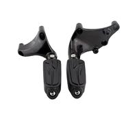 Foot Pedals Rests Motorcycle Rear Passenger Rubber Foot Pegs Footrest Bracket Mount Black Pedal For Sportster XL 1200T C For Custom 883N