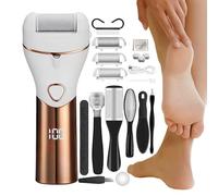 Foot Pedicure Tools Electric Callus Remover - Pedicure Tools to Remove Dead Skin from Foot Scrubber | Foot Care Kit with 3 Foot Heads