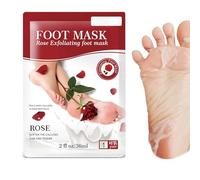 Foot Peel Mask, Foot Peel Mask for Hard Skin, Callus Remover, Moisturising Socks for Foot Care, Repair Cracked Heel, Dead Skin, Nourishing Foot Mask Socks Gift Set, Vegan - Lavender (38ml, Rose)
