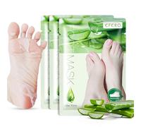 Foot Peel Mask For Hard Skin, 3 Pairs Exfoliating Moisturising Socks - Foot Care Foot Peeling Mask, Feet Hard Skin Remover - Hydrate & Soften Cracked Heels For Smooth, Spa-Ready Feet - Aloe Vera