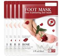 Foot Peel Mask for Hard Skin, Foot Exfoliating Socks for Dead Skin, Cracked Heel Treatment Socks, Cracked Heels Remover for Feet, Men and Women (5)