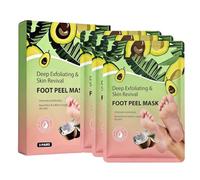Foot Peel Masque - Heals Cracked Heel Issues, Soft Paste Texture Classic Vibe, Thirty Five Grams Mass + Three Item Pack, Deep Hydrating Ingredient Ttreatment - for Skin Ttherapy & Home Salons