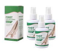 Foot Peeling Spray, Exfoliating Foot Mask for Summer, Deeply Moisturizing & Removes Dead Skin, Hydrates & Nourishing Dry, Rough Skin (120ml, 3pcs)