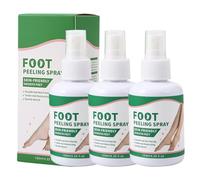 Foot Peeling Spray,Instant Foot Peeling Spray - Instantly Remove Dead Skin,Exfoliate & Hydrate Rough Feet,120ml for Daily,Travel,Gym,Fights Dry Cracked Heels,Reveals Smooth Nourished Skin (3PCS)