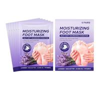Foot Peeling Wrap, Callus Remover Socks, 6 Pair Moisturizing Heel Masque with Deep Hydration Formula, Soft Skin Renewal Care, Peeling Heel Care Socks, Foot Repair for Dry Cracked Feet Use