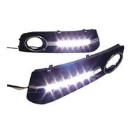 Foot Peg Brackets For A4 For A4L For B8 2009 2010 2011 2012 Car-Styling LED DRL Daytime Running Light Daylight Fog Lamp Cover With Turn Signal Foot Pedals Rests(White)