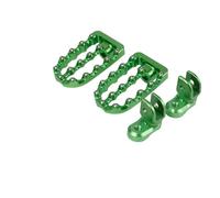 Foot Peg Brackets For Kawasaki For KLR650 1987-2018 2017 2016 2015 For KLR 650 Footrest Foot Peg Pedals Motorcycle 360° Adjustable Wide Footrests Footpeg Foot Rests(Green)